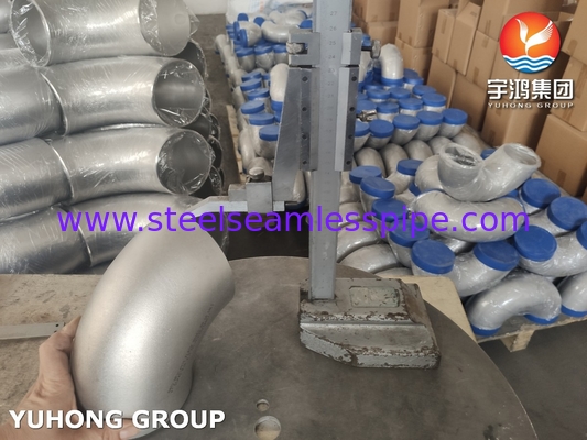 ASTM A403 WP304H Paslanmaz Çelik Buttweld Borusu 90 Derece SR Dirseği