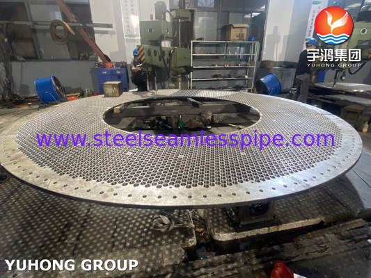 ASTM a182 Paslanmaz Çelik Isı Değiştiricisi için Baffle ve Tubesheet