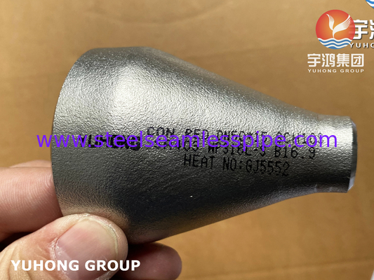 A403 WP316L Konsantrik Redüktör Paslanmaz Çelik Butt Weld Fitting Piping Sistemleri