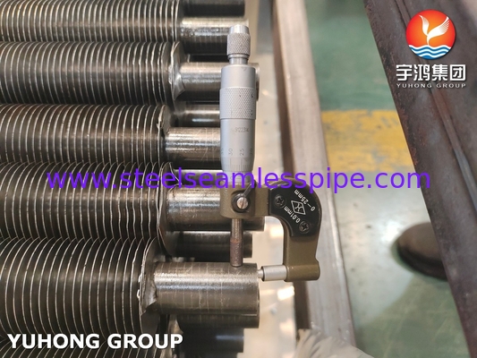 A179 Karbon Çelik Fin Tube A1100 A1060 Alüminyum Şerit Hava Soğutucusu için