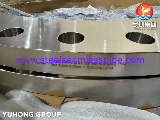 ASTM A240 F904L AWWA C207 Tablo 2 Su sistemi için D sınıfı çelik halka flens