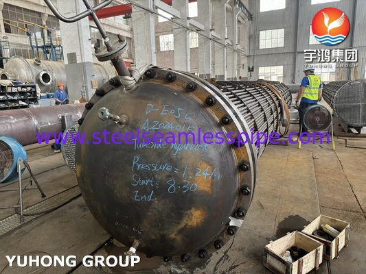 ASME U STAMP D-E05C ASME SA179 ASME SA266 Gr.2N boru sayfası ile karbon çelik dikişsiz boru