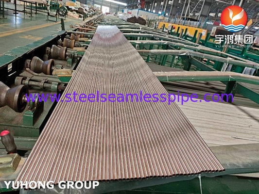 ASTM B111 C70600 Yumuşak Anneal O61 Bakır Nikel Alaşımlı Tüp Deniz suyu Soğutulmuş Tüp