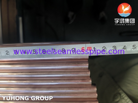 ASTM B111 C70600 Sıcaklık Değiştiricisi Kondensasyon Tesisi için Bakır Alaşımlı Tüp