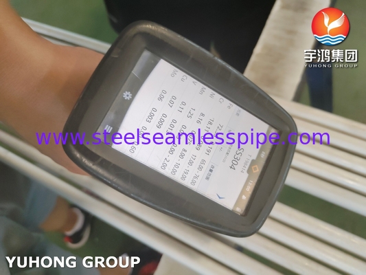 Paslanmaz çelik dikişsiz tüp ASME SA213 TP304 1.4301 19.05 X 1.65 X Uzunluk Isı Değiştiricisi için
