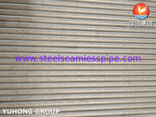Super Duplex 2507 tüpü, ASME SA789 UNS S32750 dikişsiz duplex çelik tüpü