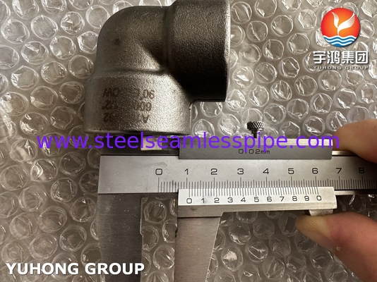 ASTM A182 F92 Alaşımlı Çelik 90° Dirseği 6000# Yüksek Basınçlı Kalıplı Boru Bileşenleri