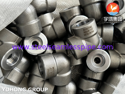ASTM A182 F92 Alaşımlı Çelik 90° Dirseği 6000# Yüksek Basınçlı Kalıplı Boru Bileşenleri