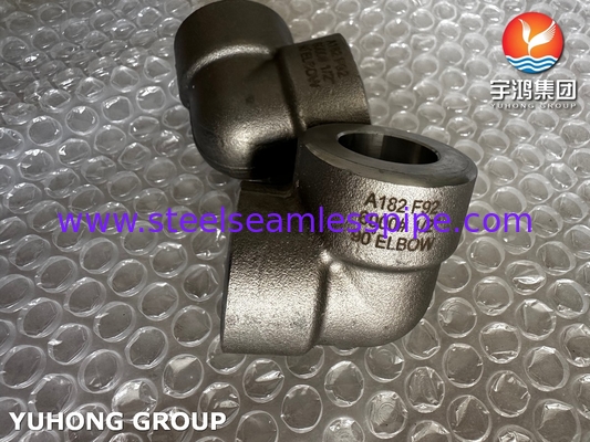 ASTM A182 F92 Alaşımlı Çelik 90° Dirseği 6000# Yüksek Basınçlı Kalıplı Boru Bileşenleri