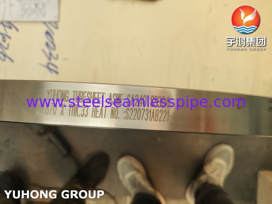 ASME SA240 SS304 Isı Değiştiricisi için Paslanmaz Çelik Tüp Yaprakları