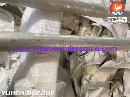 ASTM A312 Yüksek Sıcaklık Servisi için Paslanmaz Çelik Dikişsiz Tüp S30815 253MA