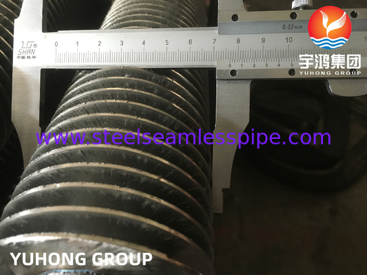 ASTM A312 TP316L Paslanmaz Çelik Fin Pipe Hfw Tipi Ekonomizer için Katı Finlerle