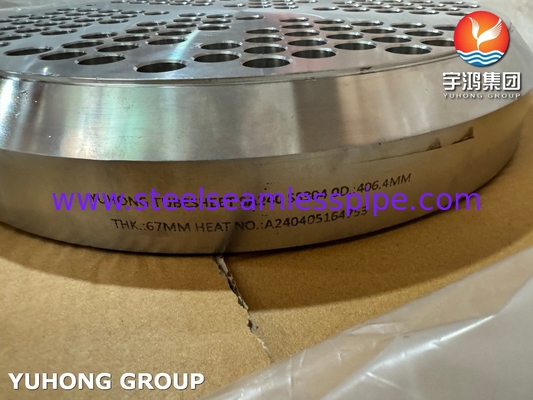 ASTM A240 SS304 Isı Değiştiricisi Aksesuarları için Tüp Sayfası