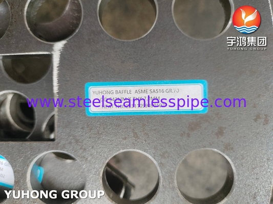 ASTM B171 C71500 Bakır Nikel 70/30 Kabuklı ve Kabuklu Isı Değiştiriciler için boru levhası