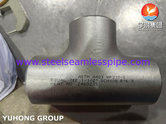 ASTM A403 WP317-S Yüksek korozyona ve sıcaklığa dayanıklılık için paslanmaz çelik ekipmanları