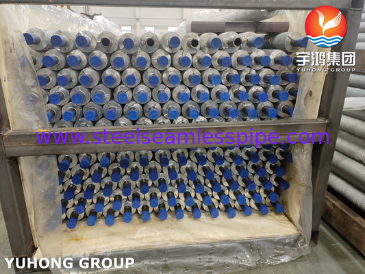 ASTM A210 ASME SA210 GR A1 Karbon Çelik Alüminyum Fin Extruded Hava Soğutucu Isı Değiştiricisi Tüp