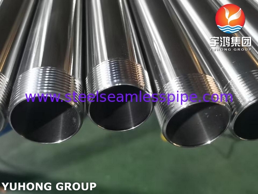 ASTM A270 Sanitar Tüp TP304 Paslanmaz Çelik Dikişsiz Tüp NPT Filter Sonu ile