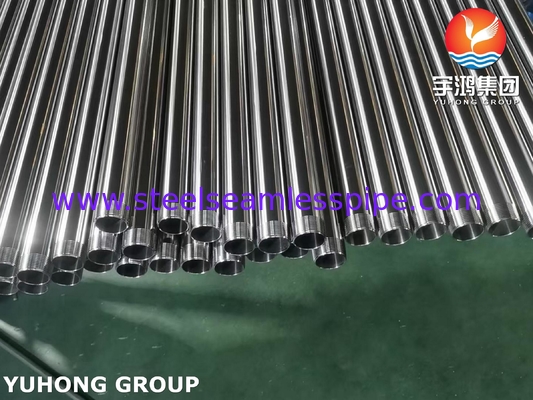 ASTM A270 Sanitar Tüp TP304 Paslanmaz Çelik Dikişsiz Tüp NPT Filter Sonu ile
