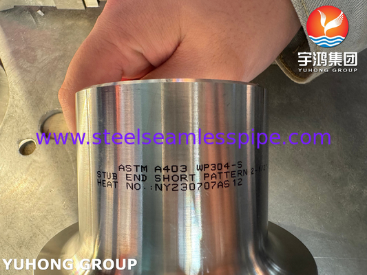 B16.9 Buttweld Fittings ASTM A403 WP304 Paslanmaz Çelik Çember Eklemleri