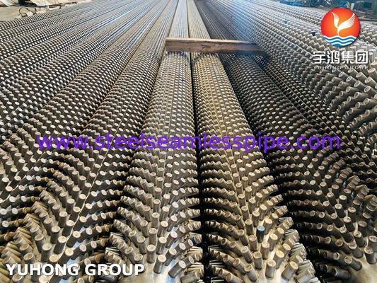 ASTM A213 Sınıfı T9 Alaşımlı Çelik dikişsiz boru Buhar Fırını İçin Pürüzlü Fin Boru