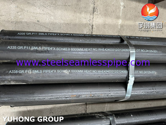 ASTM A335 GRADE P11 ALLOY STEEL HEATER RADIANT SECTION için dikişsiz boru