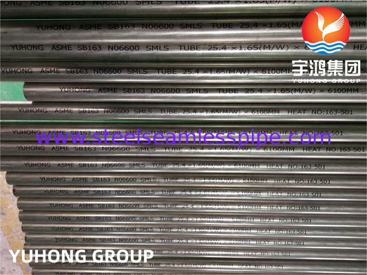 ASTM B163 Incoloy NO2200 NO2201 NO4400 NO6600 Isı Değiştiricisi Tüp