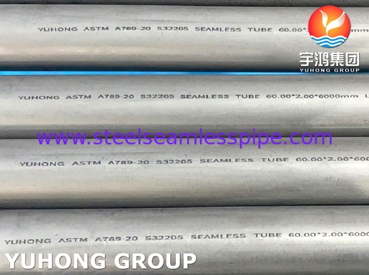 ASTM A789 UNS S32205 Kimyasal Endüstri İçin Dupleks Çelik Dikişsiz Tüp
