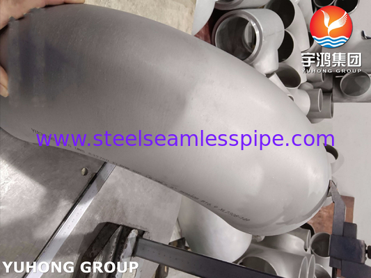 ASTM A815 UNS S32750 Süper Dupleks Paslanmaz Çelik Fittings 90 Derece LR Dirseği