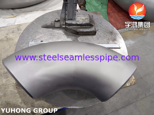 ASTM A815 UNS S32750 Süper Dupleks Paslanmaz Çelik Fittings 90 Derece LR Dirseği