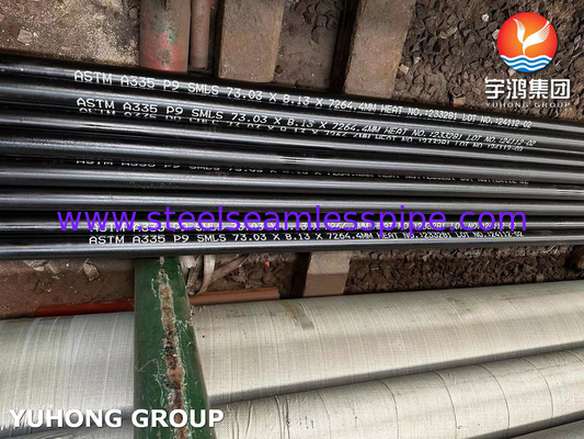Kazan için ASTM A335 Sınıf P9 / UNS S50400 Alaşımlı Çelik Dikişsiz Boru