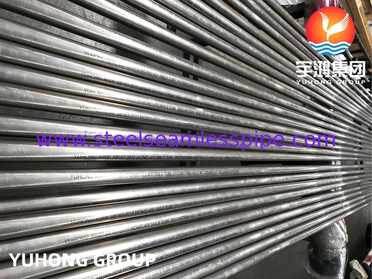 SB163 Monel 400 Nikel-Bakır Alaşımlı Tüp UNS N04400 Distillasiyon Kolonları