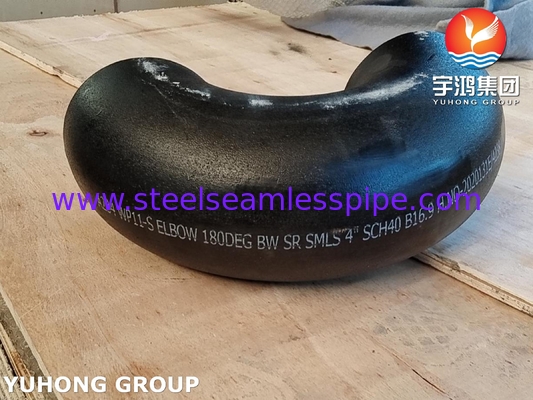 180° ELBOW 90° ELBOW A234 WP11 WP22 BW SR Ateşli ısıtıcı için alaşımlı çelik dikişsiz armatürler