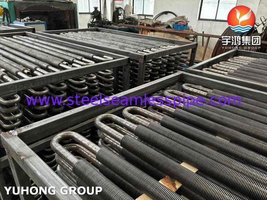 U Bend Fin Tube Isı Değiştiricisi / Kazan / Fırında