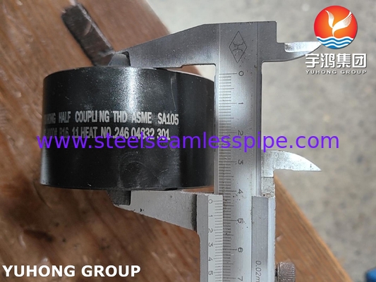 Paslanmaz Çelik Kalınlaştırılmış Bağlantı ASME SA105 B16.11 3000 NPT B16.11 Standartıyla Yarım Koplama