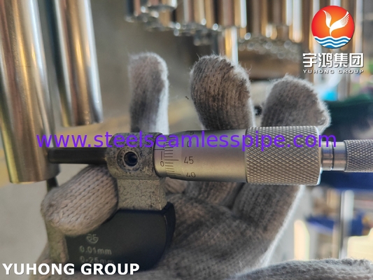 ASTM A249 TP316L Parlak Annealed Paslanmaz Çelik Kaynatılmış Tüp Isı Değiştiricisi Tüp