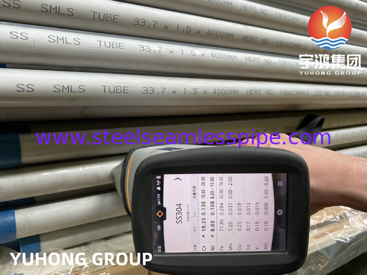 ASTM A213 TP304 304H 304L paslanmaz çelik ısı değiştiricisi tüpü