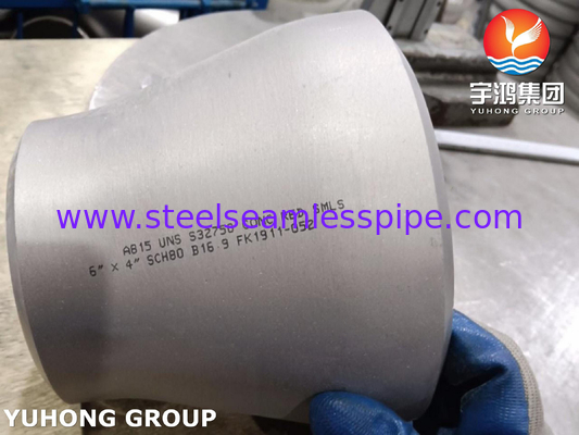 ASTM A815 UNS S32750 Süper Dupleks Çelik Fittings B16.9 BW Konsantrik Redüktör