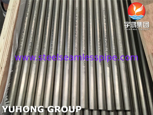 ASME SB338 Gr7 UNS R52400 Kondensörler İçin Titanyum-Palladium Alaşımlı Tüp