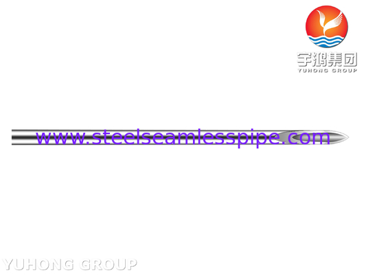ISO9626 Paslanmaz Çelik Enjeksiyon İğnesi Tüpü, Bevelled Tip, Tıbbi Hipodermik İğne