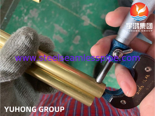 ASTM B111 C68700 Kondansör ve Isı Değiştiricisi Uygulamaları için Bakır Nikel Tüp