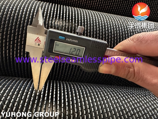 ASTM A335 P11 Yüksek Frekanslı Kaynak Spiral Fin Tube Serrated Fin Tube