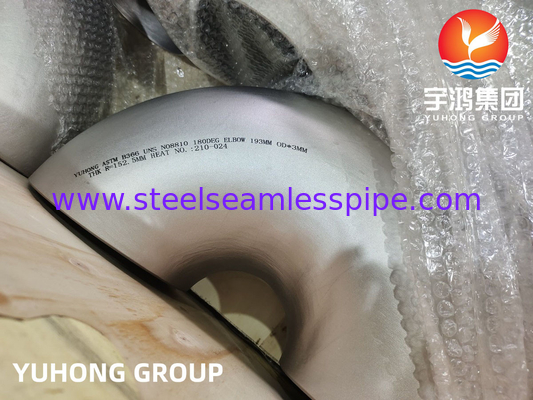 ASTM B366 UNS N08810 Incoloy 800H Nikel Alaşımlı Çelik 180° Dirseği B16.9