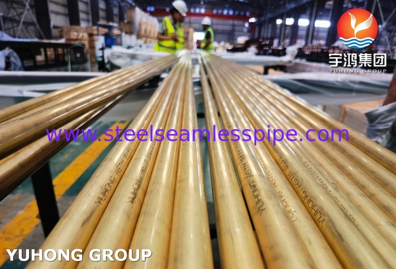 ASTM B111 C68700 Kondansör ve Isı Değiştiricisi Uygulamaları için Bakır Nikel Tüp