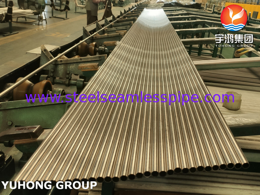 Bakır Alaşımlı Dikişsiz Tüp ASTM B111 C70600,C44300,C71500 Deniz suyu ekipmanları Kıyıda ve Kıyıda Uygulama