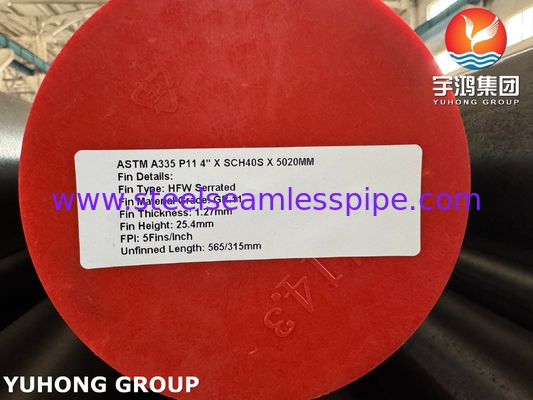 ASTM A335 P11 Alaşımlı Çelik Yüksek Frekanslı Kaydırma HRSG ve Kazan için Serrated Fin Tube