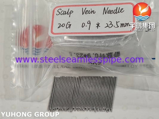 ISO9626 SUS304, Venöz Enjeksiyon ve Infüzyon için İntravenöz İğne Tüp, 20G 0.9*23.5MM