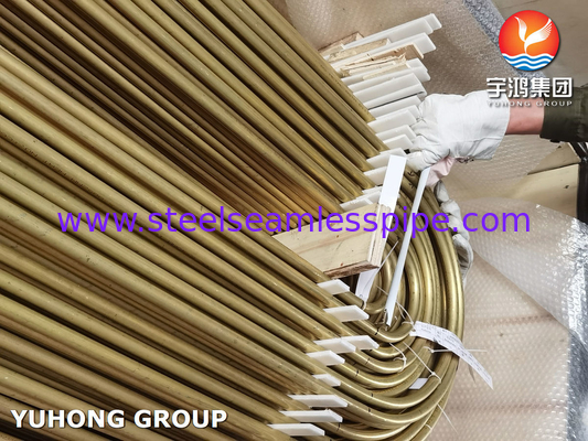 ASTM B395 / ASME SB395 C68700 Sıcaklık Değiştiricisi için U Bend Bakır Alaşımlı Tüp