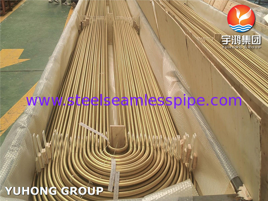 ASTM B395 / ASME SB395 C68700 Sıcaklık Değiştiricisi için U Bend Bakır Alaşımlı Tüp