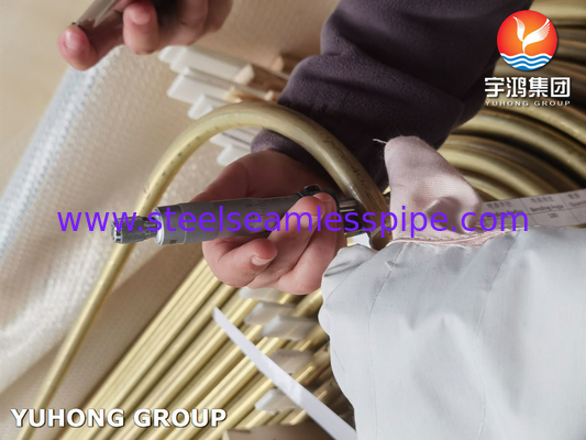 ASTM B395 / ASME SB395 C68700 Sıcaklık Değiştiricisi için U Bend Bakır Alaşımlı Tüp