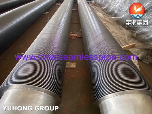 ASTM A312 TP347H Egzoz gazı kazanları için yüksek frekanslı spiral kaynak kanatlı boru